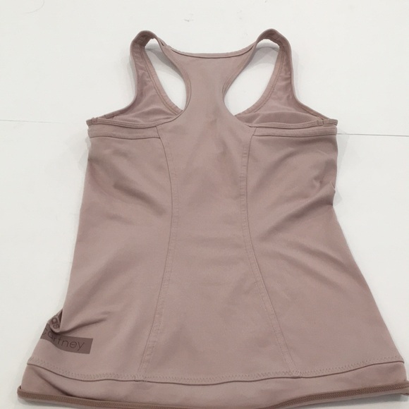 Stella McCartney Adidas Racer Back. Mauve. - Picture 3 of 7